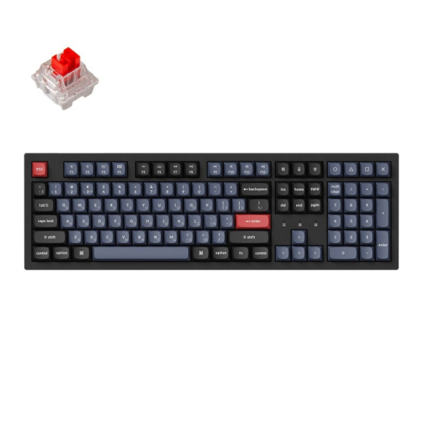 Купить Беспроводная механическая клавиатура QMK Keychron K10 Pro, 108 клавиш, Hot-Swap, Keychron K pro Red Switch